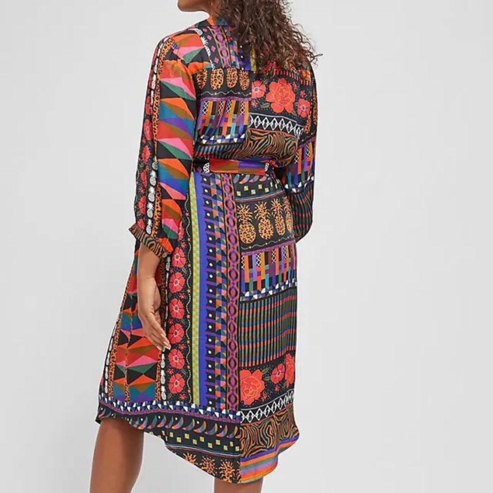 FARM Rio Multicolor Patterned Midi Dress - Picture 3 of 8